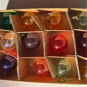 Banana Republic Festive Glass Ornaments Set